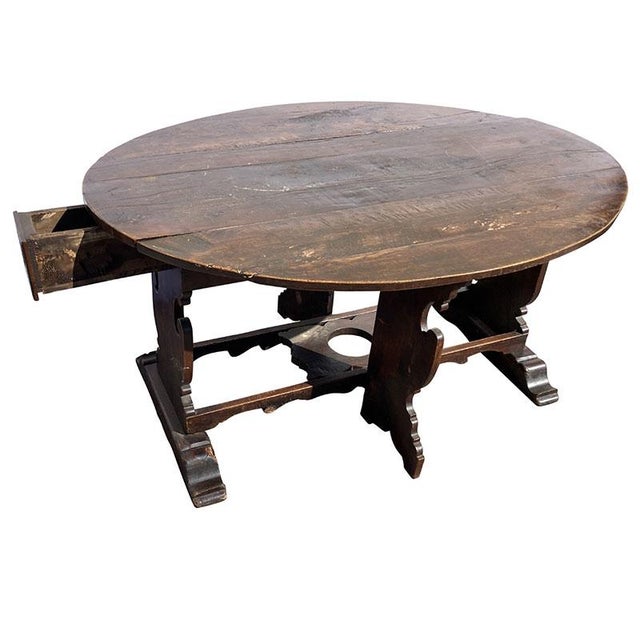 Slatted Walnut Table, 1600s For Sale - Image 4 of 18