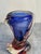 Mid-Century Modern Authentic Hand-Blown Massimiliano Schiavon Murano Art Glass Twisted Sommerso Vase For Sale - Image 3 of 6