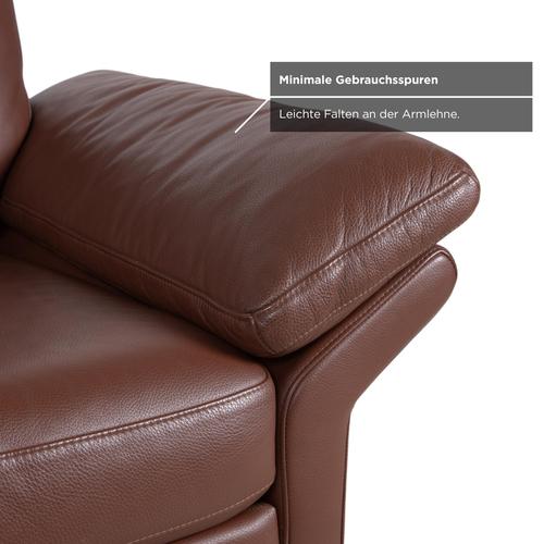 Brown Leather 3300 Two-Seater Sofa from Rolf Benz For Sale - Image 5 of 11