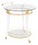 Vintage Bar Trolley in Brass and Glass by Maison Charles for Maison Charles, 1970s For Sale