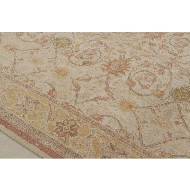2010s Rug & Kilim’s Sultanabad Style Rug in Cream With Floral Patterns For Sale In New York - Image 6 of 10