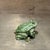 Green Hand-Painted Enameled Pewter Frog Trinket Box Accented Green Austrian Crystals For Sale - Image 8 of 11