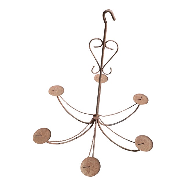Vintage Candle Stick Chandelier For Sale