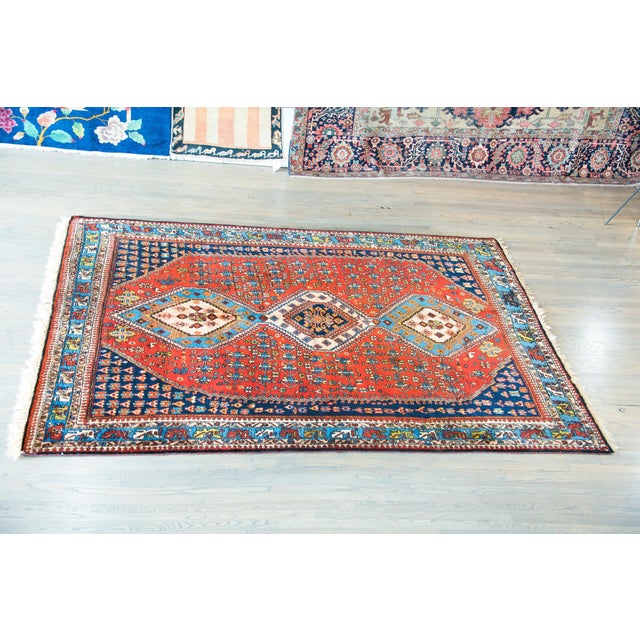 Vintage Yallameh Rug For Sale - Image 4 of 14