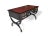 Sligh-Lowry Furniture Co. Mid 20th Century Hollywood Regency Ebonized Desk With Cognac Leather Top by Sligh-Lowry For Sale - Image 4 of 17