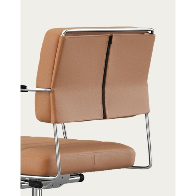 Henrik Tengler Time Chair Frame: Chrome, Upholstery: Silt for One Collection For Sale - Image 6 of 13