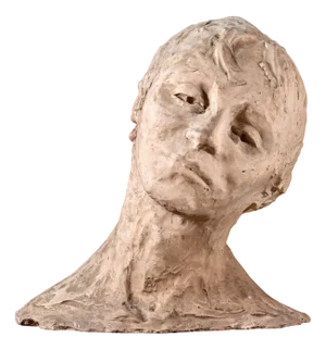 Ida Fuà, Italian Modern Bust, 1950s, Plaster Sculpture