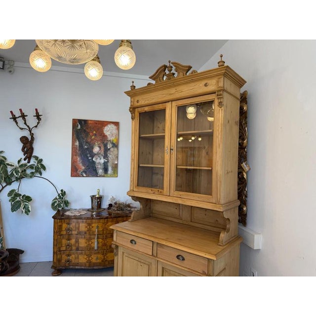 Wood Gründerzeit Spruce Wood Kitchen Sideboard For Sale - Image 7 of 13