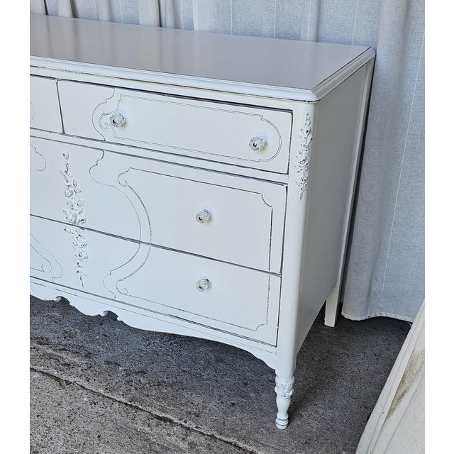 Vintage Dresser, Paris Apartment Style, White Romantic Style For Sale - Image 10 of 12