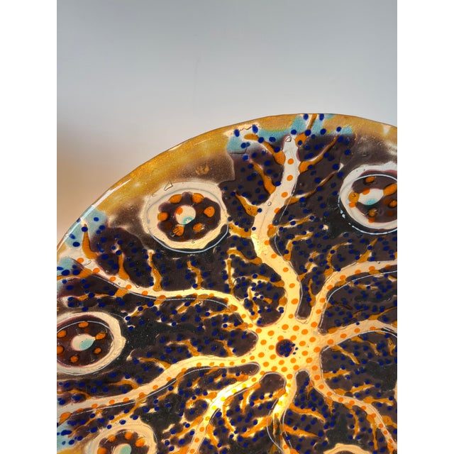 Glass Large Sculptural Bowl in Handmade Fused Glass, 1980s For Sale - Image 7 of 17