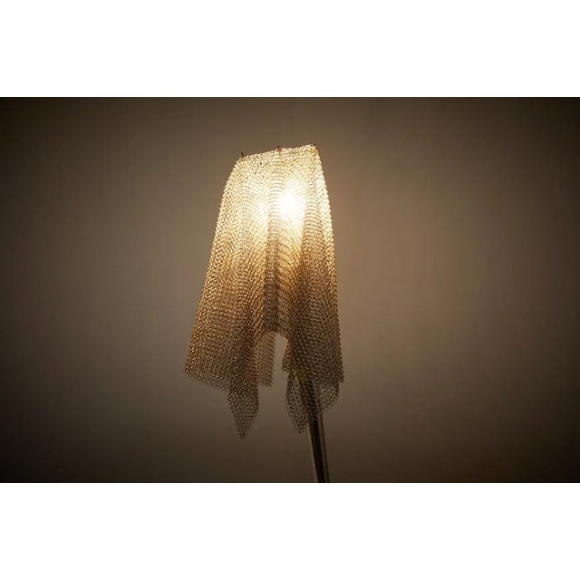Metal Bronze and Metal Mesh Ecate Table Lamp by Toni Cordero for Artemide, 1980s For Sale - Image 7 of 11