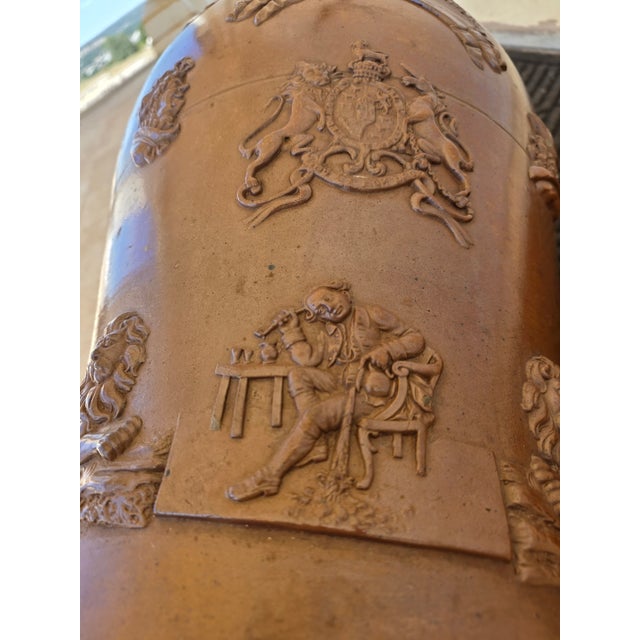 Extra Large Antique English Stoneware Storage Jar For Sale - Image 15 of 18