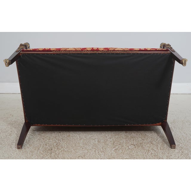 Antique 19th C. French Empire Bronze Mounted Settee Loveseat For Sale - Image 18 of 18