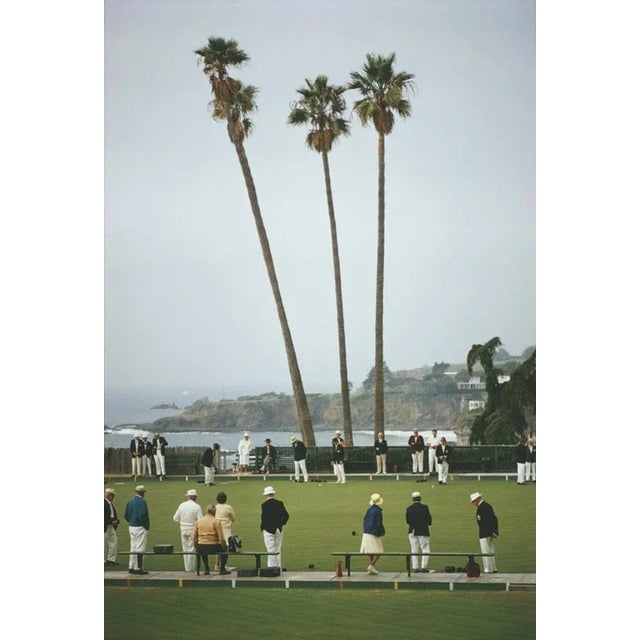 Laguna Bowls 1970 by Slim Aarons Slim Aarons Limited Estate Edition A game of bowls in progress at Laguna Beach Lawn...