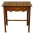 English Georgian Period 18th Century Oak Side Table with Carved Apron and Drawer For Sale