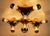 1970s Space Age Sputnik Gemini Ceiling Light in Gold-Colored Plastic from Cosack Leuchten, 1970s For Sale - Image 5 of 18