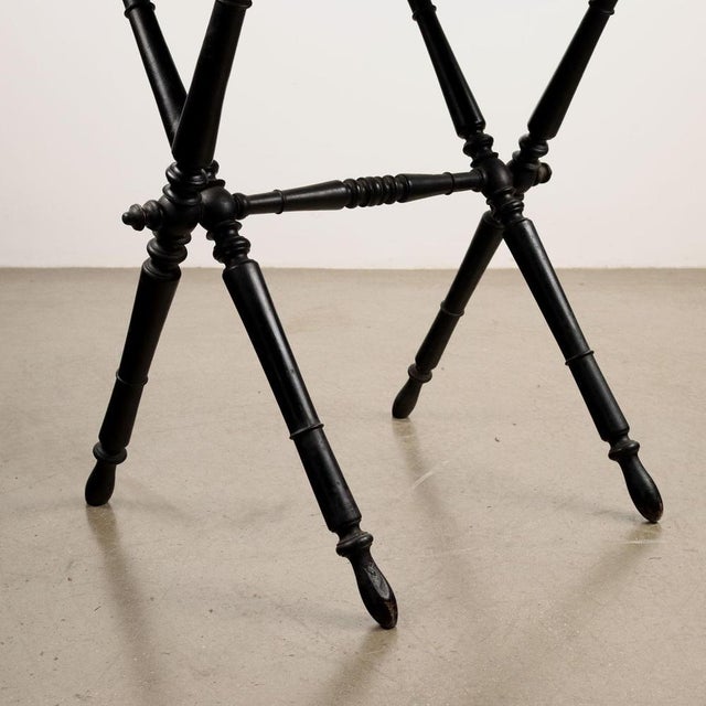 Metal Center Table with Inlaid Top For Sale - Image 7 of 11