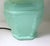 Vintage Mint Green Ceramic Table Lamps With Cream Shades - Pair For Sale - Image 4 of 11