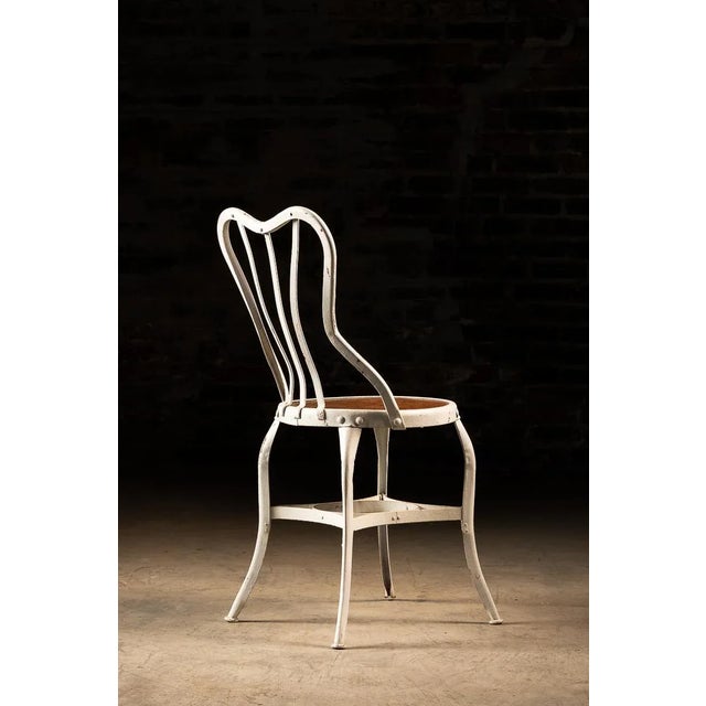 This soda fountain stool was produced by Toledo Furniture, likely sometime between the 1920's - 1950's. Overall this chair...