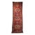 Antique Persian Heriz Karajeh Runner, Geometric Medallion Pattern, Red & Navy, 4’ X 14’ For Sale