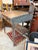 Vintage Mid-20th Century Industrial Steel Shop Desk & Matching Stool For Sale - Image 4 of 11