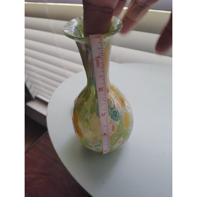 1980s Italian Green Murano Vase For Sale - Image 5 of 17