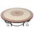 Moroccan Outdoor Round Mosaic Tile Dining Table on Iron Base 47 in. For Sale - Image 4 of 13