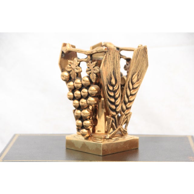 Gold Bronze Candleholder, 1950s For Sale - Image 4 of 18
