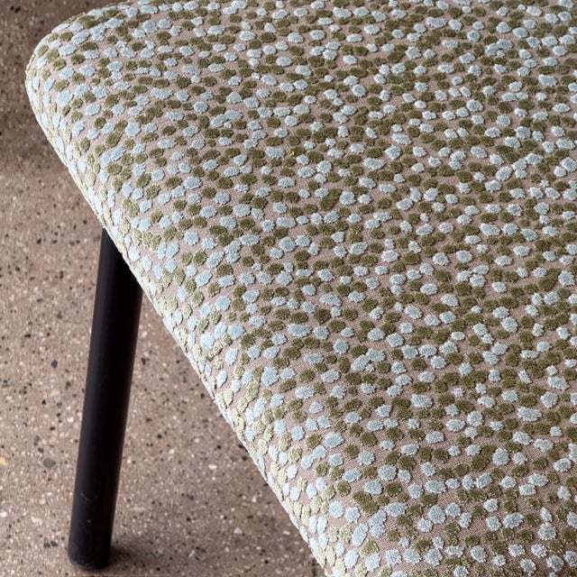 Set of 8 Mandarin Chairs Attributed to Ettore Sottsass for Knoll in Pollack Prosecco, Circa 1980s For Sale - Image 9 of 9