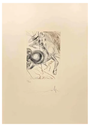 Dali, The Hell of Cruel Beauties, Etching and Drypoint, 1972