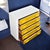 Yellow Restored Raymond Loewy Inspired Yellow Chapter One Highboy Dresser Chest For Sale - Image 8 of 14