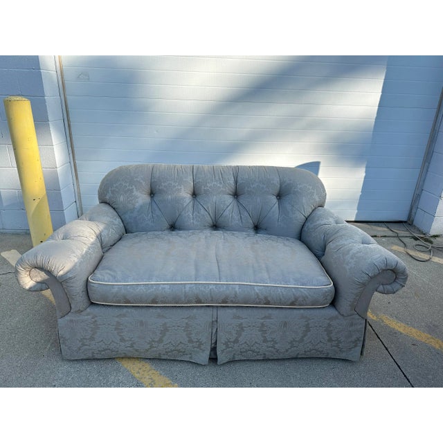 Century Furniture 1990s Century Furniture Tufted Loveseat For Sale - Image 4 of 11