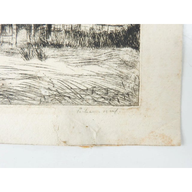 Farmhouse Vintage Farmhouse Etching For Sale - Image 3 of 6