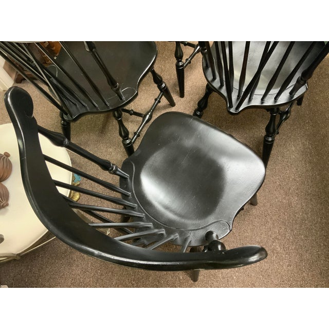 Wood 20th Century Painted Windsor Chairs For Sale - Image 7 of 11
