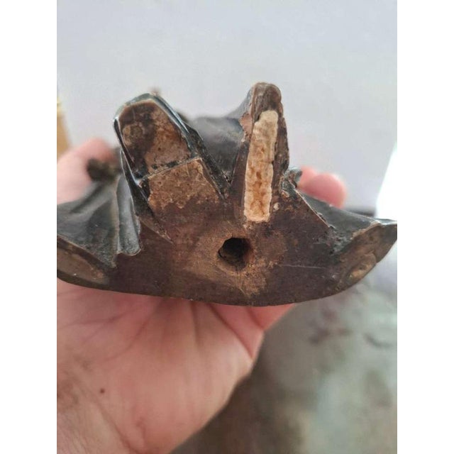 Baroque Figurative Sculpture, 1800s, Wood For Sale - Image 6 of 10