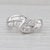 Silver 0.30ctw Diamond Bypass Ring 14k White Gold Size 7 For Sale - Image 8 of 8