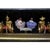Brown Chinese Rosewood & Marquetry Inlay Figural Automaton Cylinder Music Box C1890 For Sale - Image 8 of 16