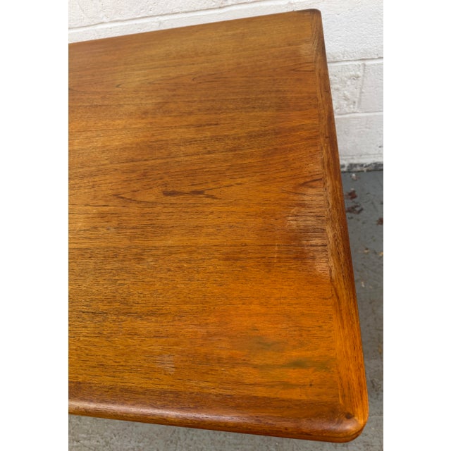 Mid 20th Century Skovmand & Andersen for Moreddi Teak Draw-Leaf Dining Table For Sale - Image 12 of 17