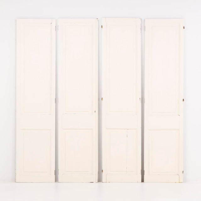 Wood Set of 4 Floral Painted Decorative Wood Panels, C. 1930 For Sale - Image 7 of 9