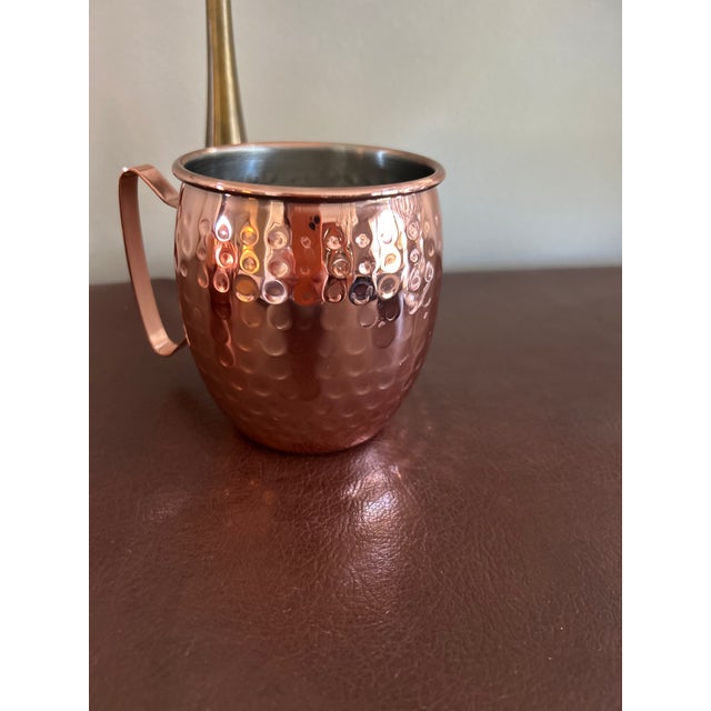 Hammered Copper Moscow Mule Mugs With Stainless Steel Lining, Set of 4 For Sale In Chicago - Image 6 of 6