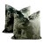 Venezia Verde Velour Velvet Pillows - A Pair For Sale