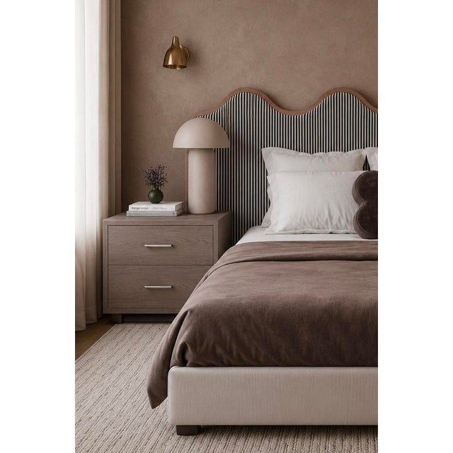 Restoration Hardware Kempton 36” Gray Oak 2-Drawer Nightstands – Pair For Sale In Chicago - Image 6 of 7