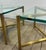 Mid-Century Modern Italian Brass and Glass Side Tables, 1970s, Set of 2 For Sale - Image 3 of 13