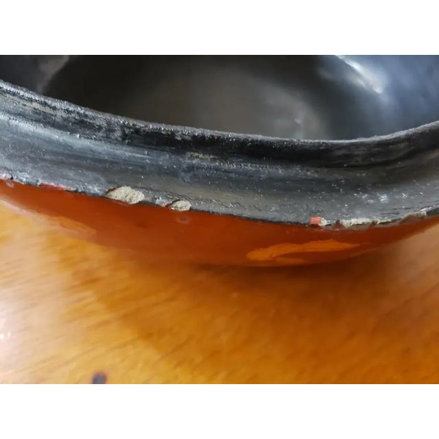 Red Late 19th Century Chinese Lacquerware Melon-Form Presentation Box For Sale - Image 8 of 12