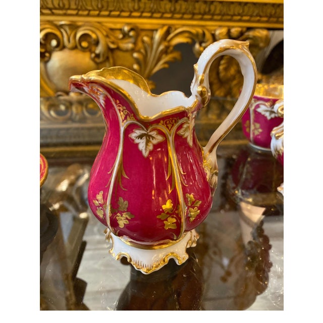 Late 19th Century Circa 1875 French Porcelain Tete a Tete Tea Set- 6 Pieces For Sale - Image 5 of 13