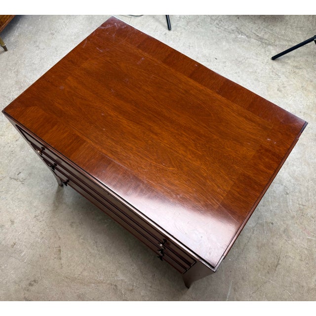 Vintage Barbara Barry / Baker Style Mahogany Commode / Side Table / Nightstand For Sale - Image 11 of 12