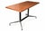 Early 21st Century Walnut & Steel Counter Height Table with Rectangular Top on Twin Supports by Charles & Ray Eames for Herman Miller, 1970s For Sale - Image 5 of 10