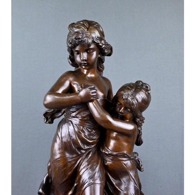 Hippolyte Moreau, Large Surprise Sculpture, Late 19th Century, Bronze For Sale - Image 5 of 18
