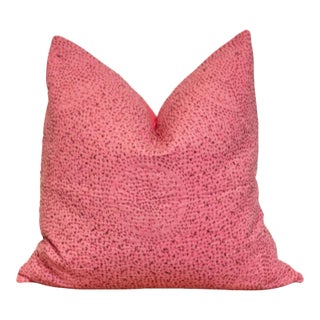 Cameo Pink Hand-Stitched Pillow Cover For Sale