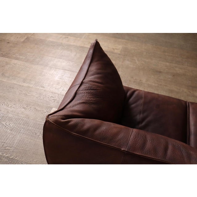 Buffalo Leather Le Bambole Sofa by Mario Bellini for B&B Italia, 1970s For Sale - Image 6 of 18